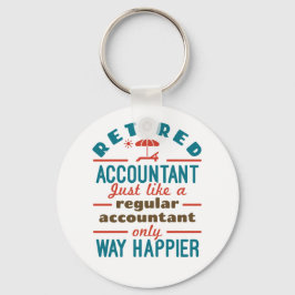 Funny Retrött Accountant Way Happier Nyckelring