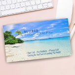Funny Retrött, Beach & Handflatan, DIY Profession  Visitkort<br><div class="desc">Är du pensionerad eller pensionerad snart? Det är underbart att dela ut stranden och handflatan träd gag-kortet till vänner och familj i party eller på arbetsplatsen för att informera dem om att den stora dagen har kommit. Fungerar bra för alla yrken. Underbar för Insida designers, konsulter, advokater, företagskoncerners, Realtors, Sales...</div>