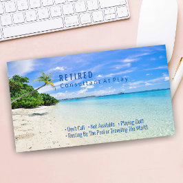 Funny Retrött, Beach & Handflatan, DIY Profession Visitkort