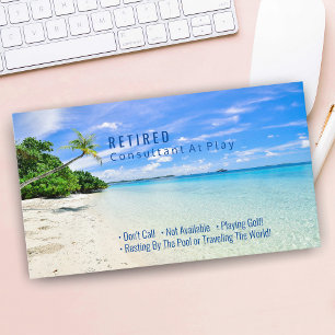 Funny Retrött, Beach & Handflatan, DIY Profession  Visitkort