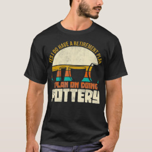 Funny Retrött Ceramic Artist Pension Gift T Shirt