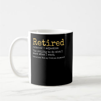 Funny Retrött Definition Funny Pension Kaffemugg
