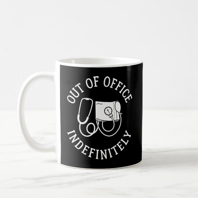 Funny Retrött Doktor Nurse Medical Pension Kaffemugg (Vänster)