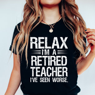 Funny Retrött English Teacher Birthday White T Shirt