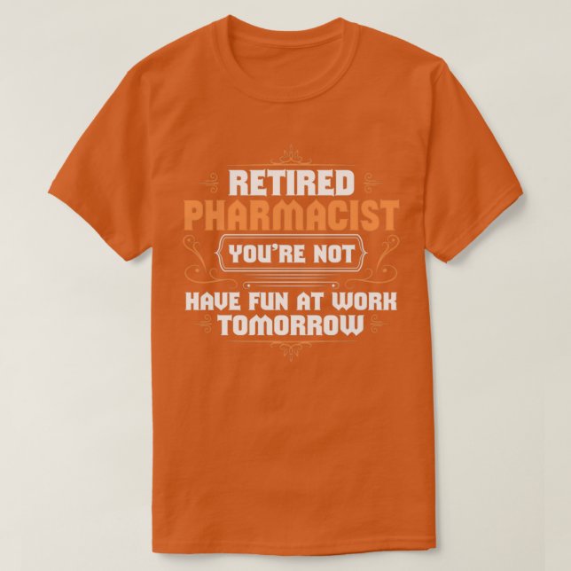 Funny Retrött farmaceutisk design T Shirt (Design framsida)