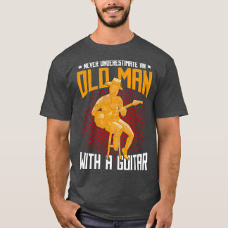 Funny Retrött Guitarist Gift Music Pension Guit T Shirt