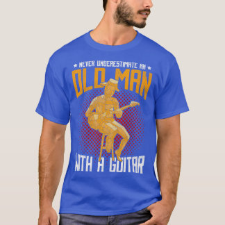 Funny Retrött Guitarist Gift Music Pension Guit T Shirt