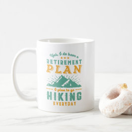 Funny Retrött Hike Pension-planen som förökar berg Kaffemugg