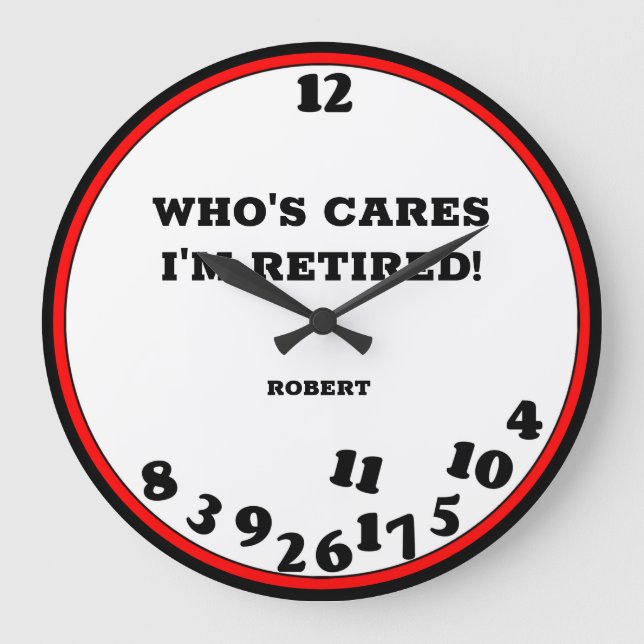 Funny Retrött Novelty Stor Klocka (Framsida)