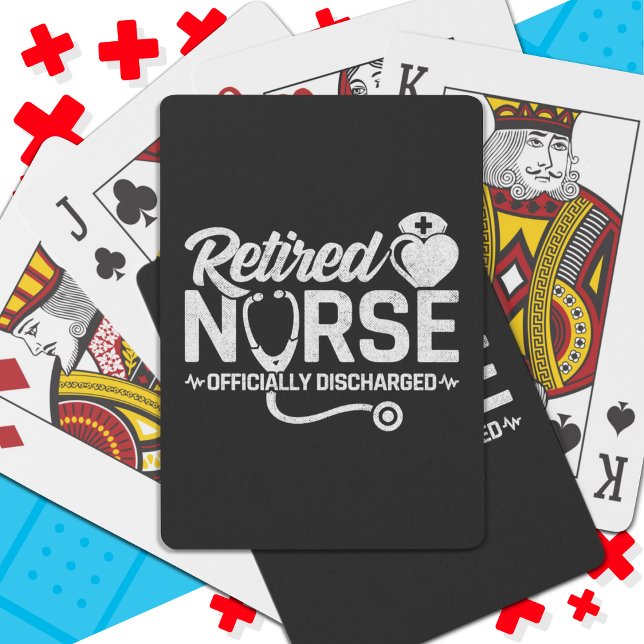Funny Retrött Nurse Joke Nursing Pension Casinokort (Skapare uppladdad)