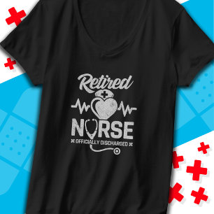 Funny Retrött Nurse Joke Nursing Pension T Shirt