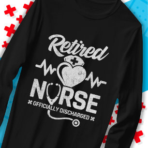 Funny Retrött Nurse Joke Nursing Pension T Shirt