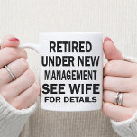 Funny Retrött Pappa Birthday Retro Coffee Mugg<br><div class="desc">Den här kaffet Mugg har roliga citat för pensionerad Pappa-födelsedag...  den mest roliga födelsedagspressen för pappa eller make.</div>