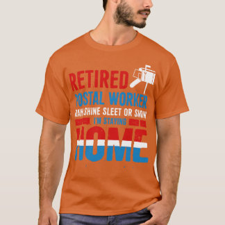 Funny Retrött Postal Worker Mailman Pension Gif T Shirt