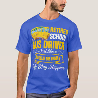 Funny Retrött School Buss Driver Pension Classic T Shirt