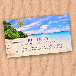 Funny Retrött Sunset Beach & Handflatan, Professio Visitkort