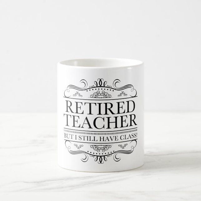 Funny Retrött Teacher Kaffemugg (Center)