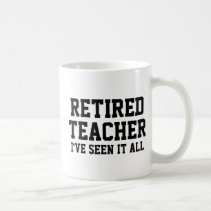 Funny Retrött Teacher Mugg