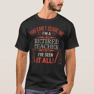 Funny Retrött Teacher T Shirt