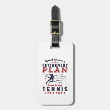 Funny Retrött Tennis Player Quote Pension Plan
