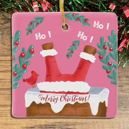 Funny Reversible Rosa Santa Ornament