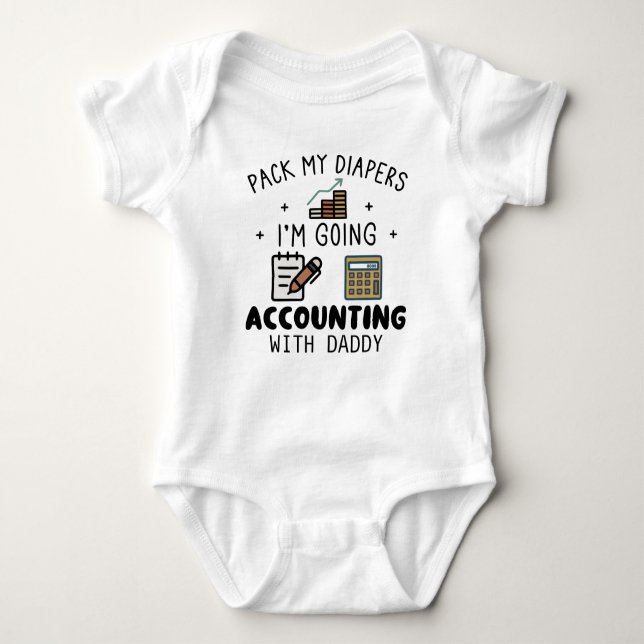 Funny revisor för Pappa Accounting T Shirt (Framsida)