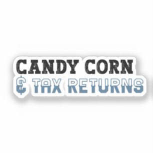 Funny revisor Halloween - Candy corn Klistermärken