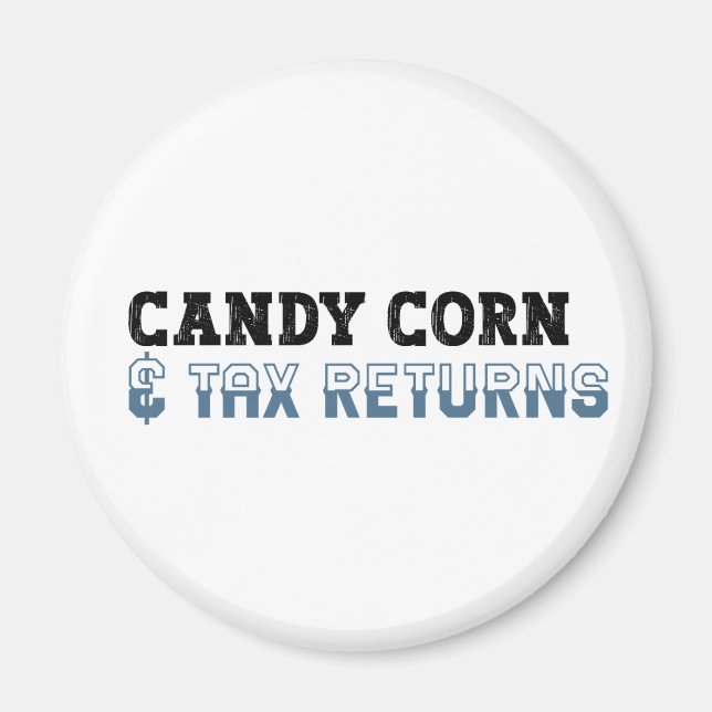 Funny revisor Halloween - Candy corn Magnet (Framsidan)