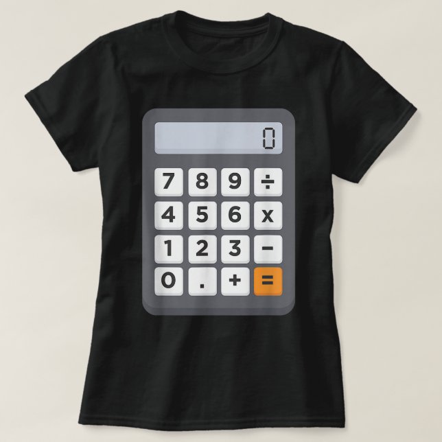 Funny revisor Halloween Costume Outfit Math Cal T Shirt (Design framsida)