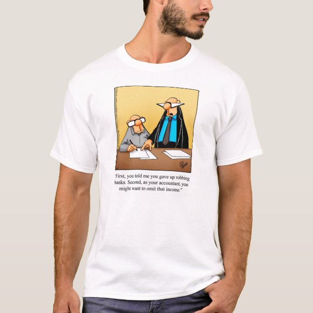Funny revisor Humor Tee Shirt (Framsida)