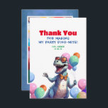 Funny Rex Dinosaur Birthday Tack Photo<br><div class="desc">Tack för din födelsedag för dina fotokort</div>