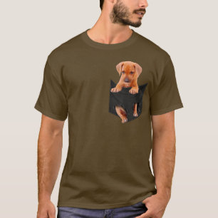 Funny Rhodesian Ridgeback i din Pocket för Hund L T Shirt
