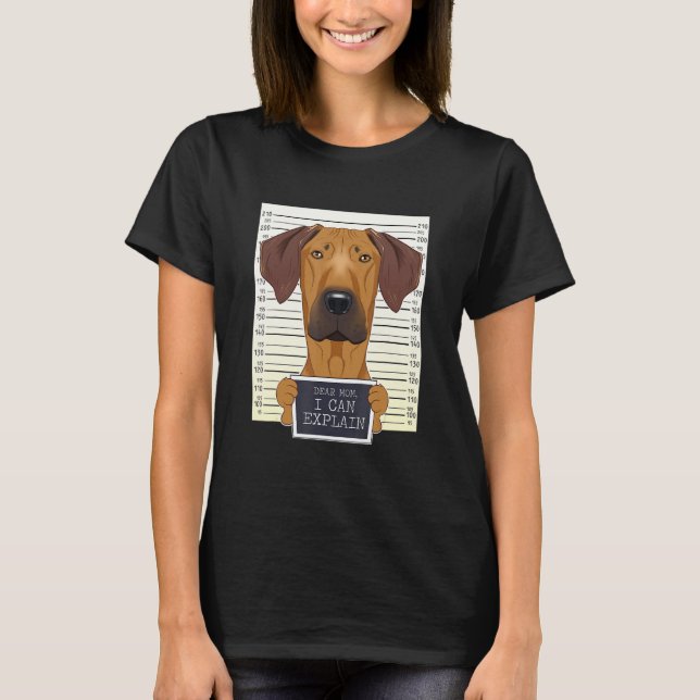 Funny Rhodesian Ridgeback Mamma I Rhodesian Ridgeb T Shirt (Framsida)