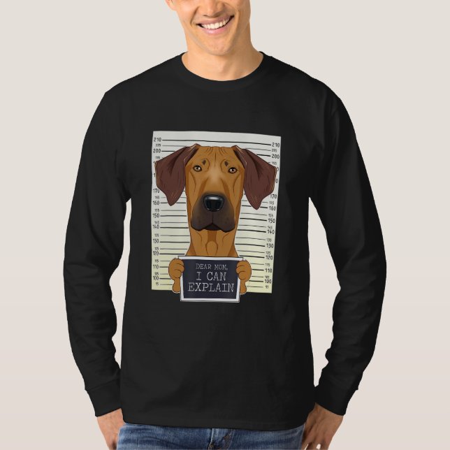 Funny Rhodesian Ridgeback Mamma I Rhodesian Ridgeb T Shirt (Framsida)