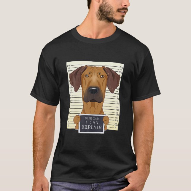 Funny Rhodesian Ridgeback Pappa I Rhodesian Ridgeb T Shirt (Framsida)