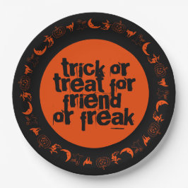 Funny Rhyme Bus eller godis Halloween Orange Black