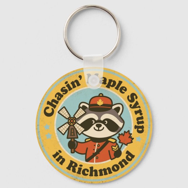 Funny Richmond Gift for Maple Lovers Nyckelring (Framsida)