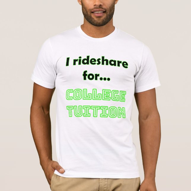 Funny Rideshare Driver T-Shirt | Akademitution (Framsida)