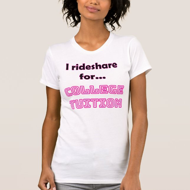 Funny Rideshare Driver T-Shirt | Akademitution (Framsida)