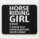 Funny Riding Girl definierade en Horse Lovers Humo Musmatta<br><div class="desc">Lusnyj Riding Girl definierade ett häst Lovers Humor Equine Joke</div>