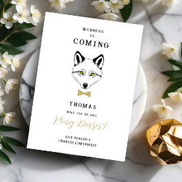 Funny Ring Bearer Gold Bow Tie Wedding Proposal