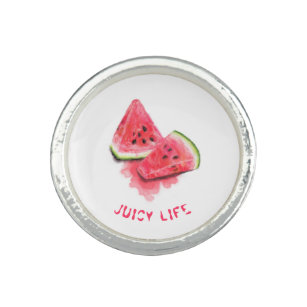 Funny Ring med Sweet Juicy Watermelon Delar