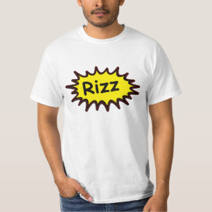 Funny "Rizz" White T-Shirt Humor Meme Tee