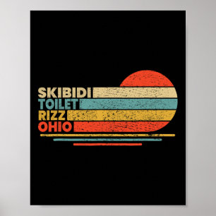 Funny Rizzler Skibidi Toilet Rizz Ohio - Uni-vuxen Poster