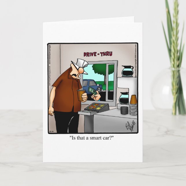Funny Road Resa Bon Voyage Card Kort (Framsida)