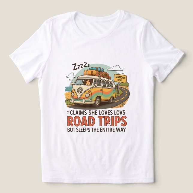 Funny Road Resa PNG T Shirt (Design Framsida)