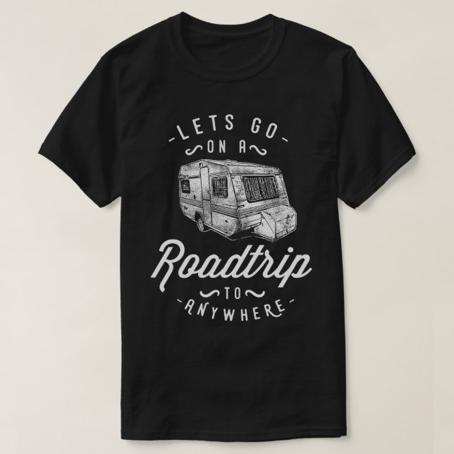 Funny Roadtrip Travel avan RV Camping T Shirt (Design framsida)