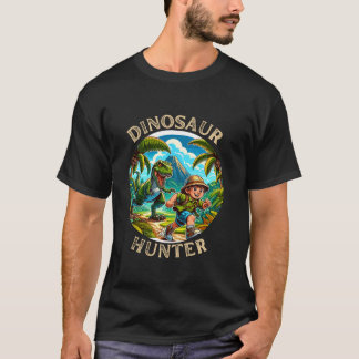 Funny Roarsome dinosaur-jägare T children tonåring T Shirt