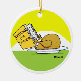 Funny Roast Turkey Julgran Ornament