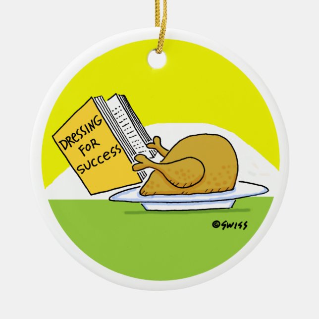 Funny Roast Turkey Julgran Ornament (Framsidan)